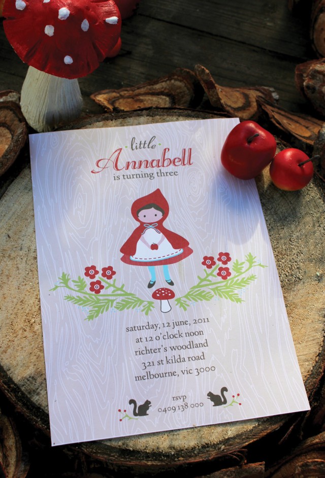 Red Riding Hood Invitation