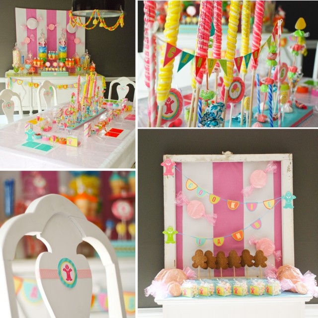 candy stations I had a side table where we put gingerbread cookies and 