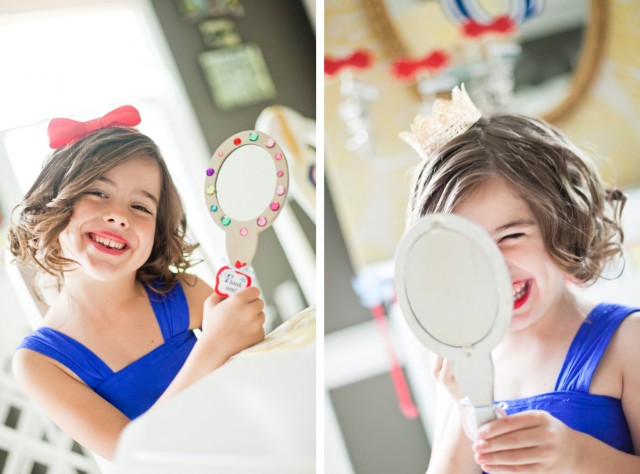 The girls also played with the precious crowns from Queen Bee Designs