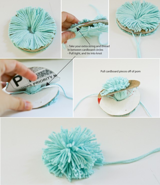 finishing yarn pom