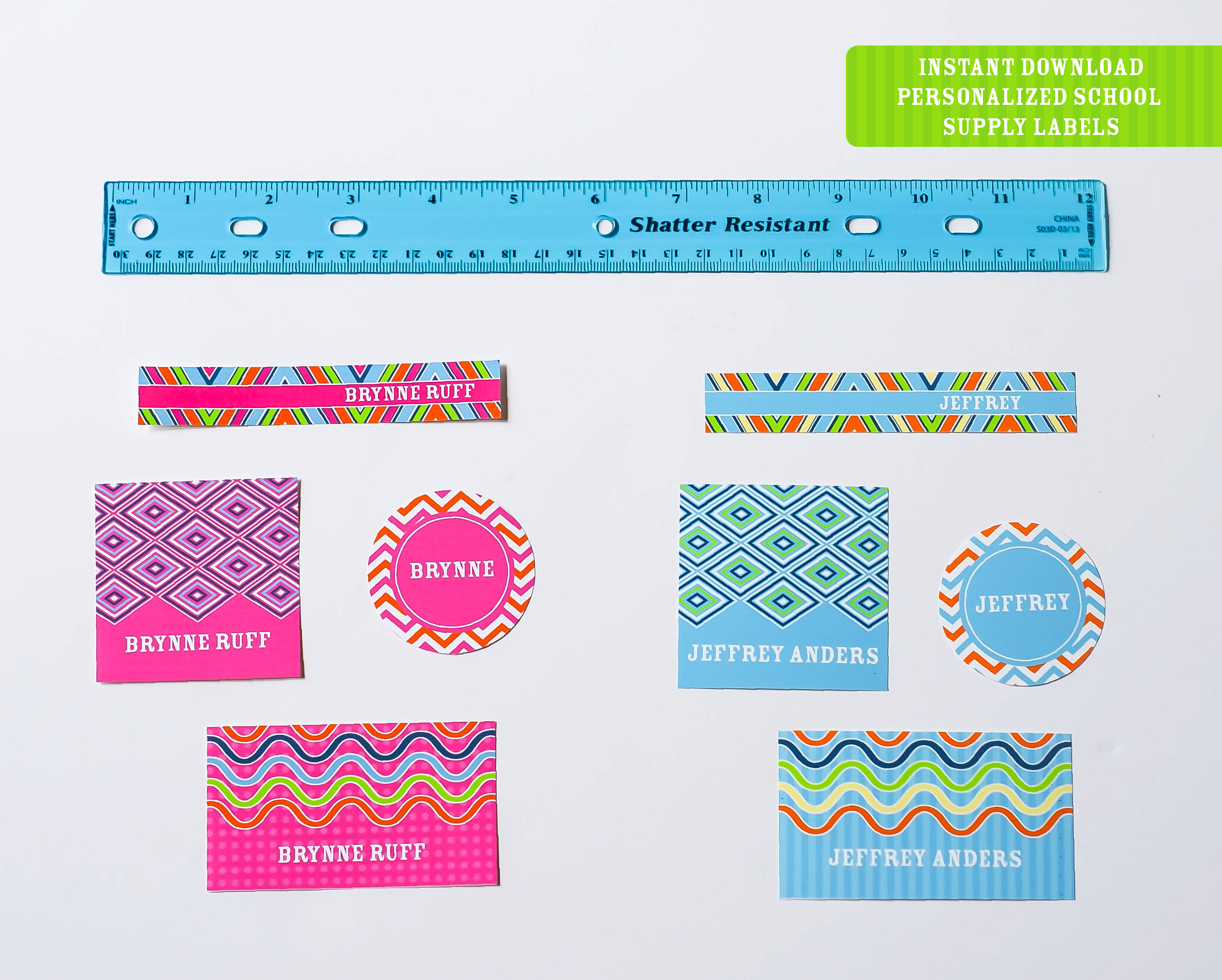 Printable Back To School Labels Round Up Freebie Anders Ruff